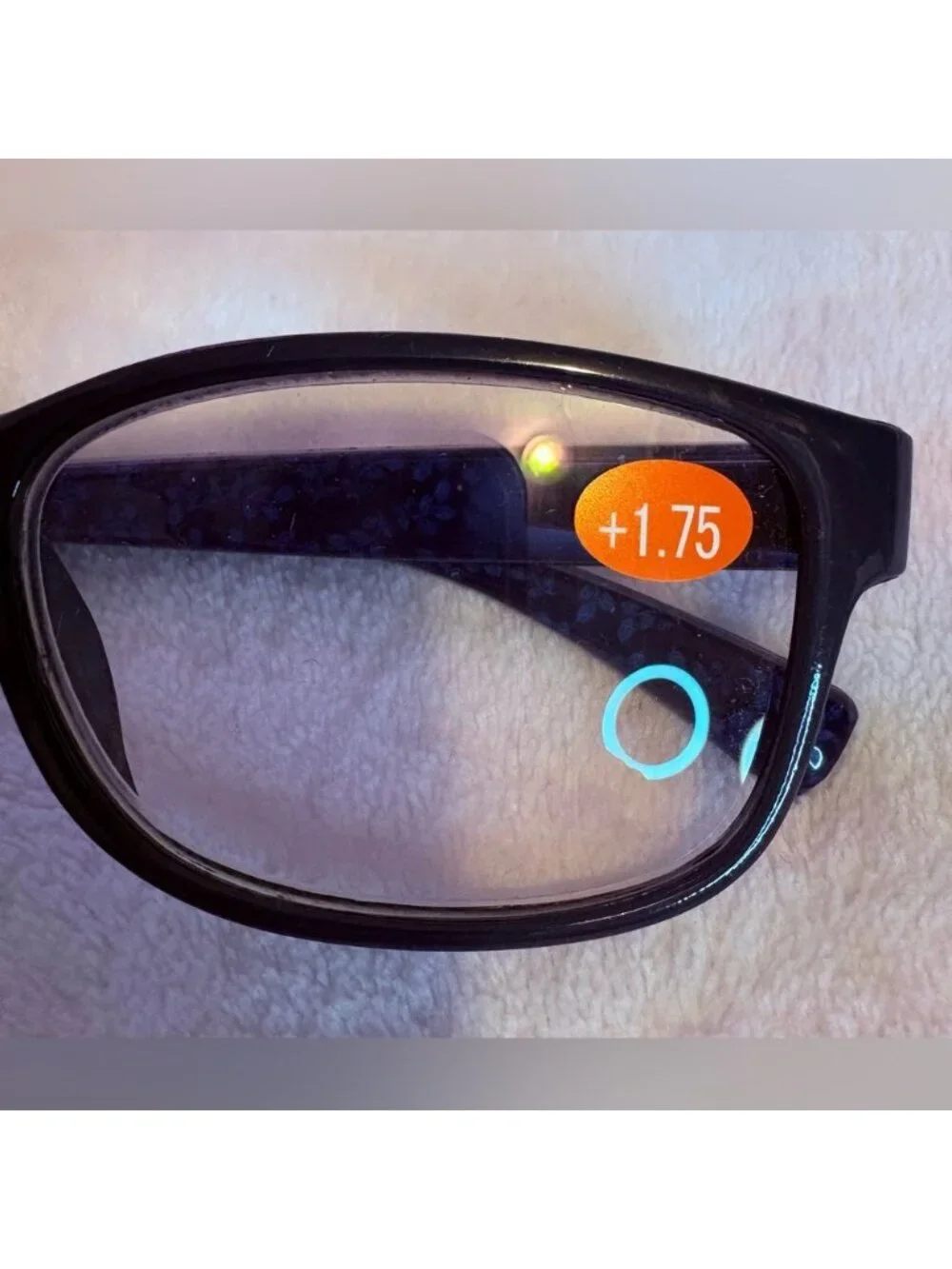 Black Rectangular Reader Eyeglasses